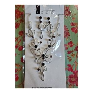 Necklace and earrings